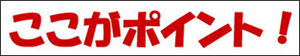 ここがポイント！